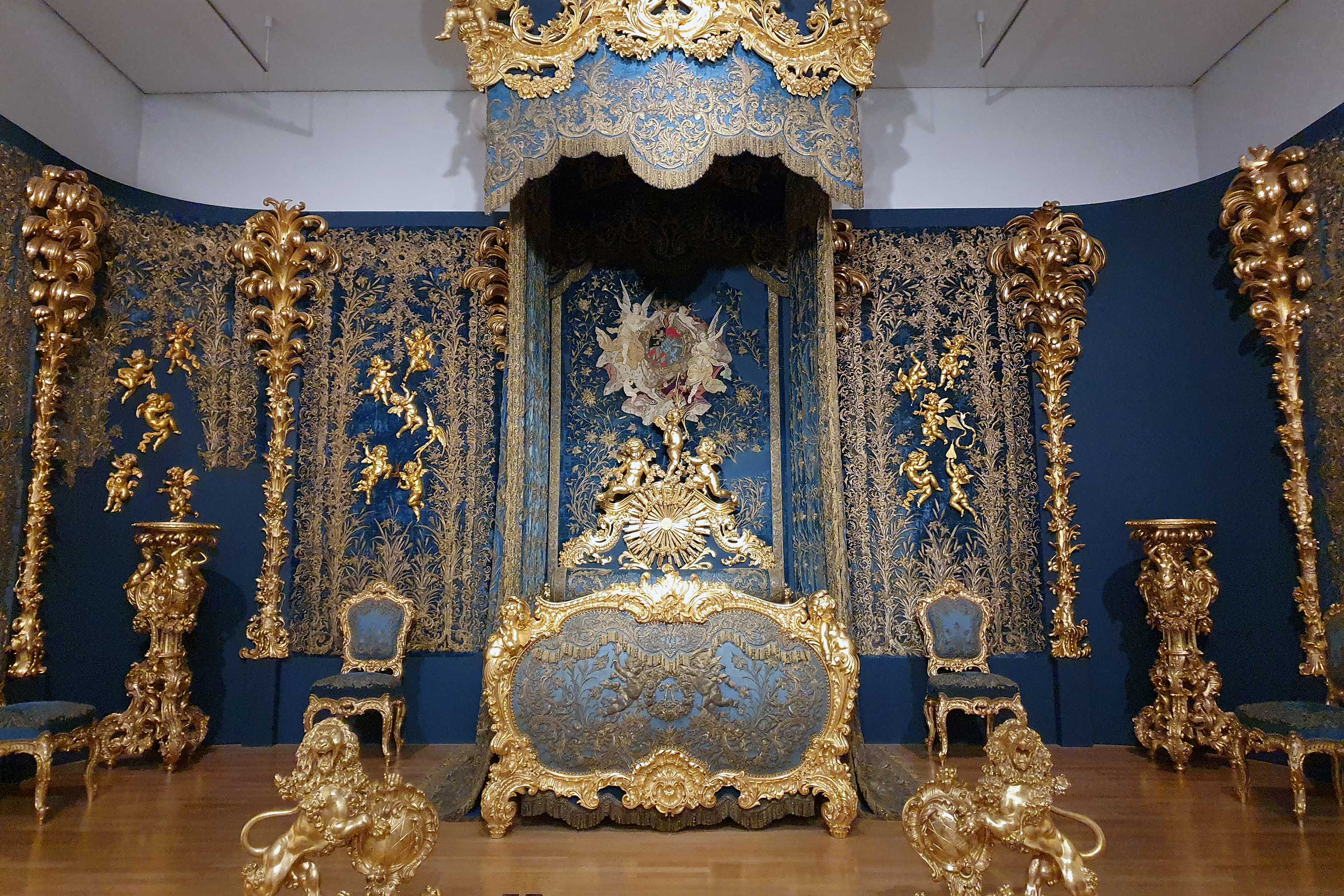Herrenchiemsee : Musée du roi Louis II, 1ere chambre à Linderhof